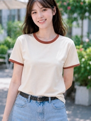 Áo thun nữ cổ tròn TOLI BSB28 – Cotton mềm, form suông gọn dáng, dễ phối mặc mỗi ngày