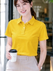 Áo polo nữ TOLI PLM40 – Cotton mềm, form suông thanh lịch, cổ sơ-mi gọn gàng, mặc đi làm & mỗi ngày
