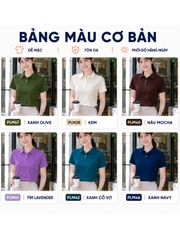 Áo polo nữ TOLI PLM40 – Cotton mềm, form suông thanh lịch, cổ sơ-mi gọn gàng, mặc đi làm & mỗi ngày