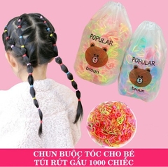 CHUN BUỘC TÓC CHO BÉ TÚI RÚT GẤU 1000 CHIẾC