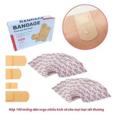 HỘP 100 GẠC Y TẾ CHỐNG NƯỚC BANDAGE