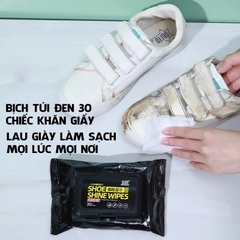 BỊCH TÚI ĐEN KHĂN GIẤY LAU GIÀY LÀM SẠCH