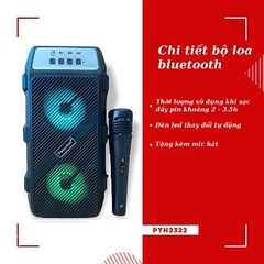 LOA HÁT MINI BLUETOOTH KÈM MIC PTH2322