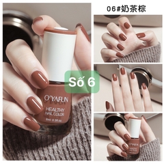 SƠN MÓNG TAY KHÔNG THẤM NƯỚC O'YAFUN 8ML