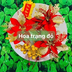 SET HOA TRANG TRÍ THÁP BÁNH KÈM PHỤ KIỆN