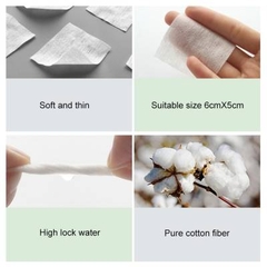 BÔNG TẨY TRANG COTTON BỎ TÚI - SET 50 CHIẾC