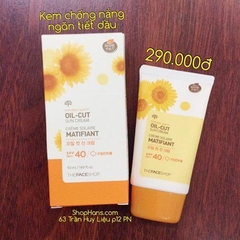 The Face Shop- natural sun oil cut sun cream 50ml