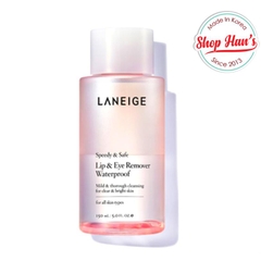 Dầu tẩy trang mắt môi Laneige Lip & Eye Remover