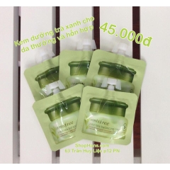 Innisfree Green tea balancing cream 5ml gói có nắp đậy