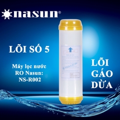 Lõi lọc Post Filter (Lõi lọc chất liệu gáo dừa đặc biệt) NASUN NS-P211 (LÕI SỐ 5 của máy RO)