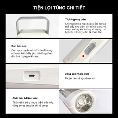 ĐÈN PIN SẠC LED COMET CRT456