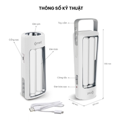 ĐÈN PIN SẠC LED COMET CRT456