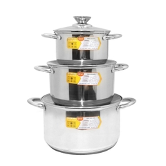 BỘ 3 NỒI INOX 5 ĐÁY CH36-02
