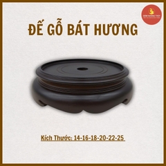 Đế gỗ bát hương xà cừ nguyên khối [GỐM SỨ BÁT TRÀNG]