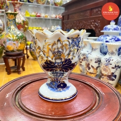 Ly Phật Thủ S1 men dong vẽ vàng 24K