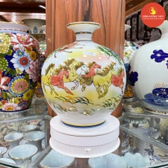 Bình hút lộc H25 Bát mã 3D vẽ vàng kim