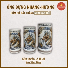 Ống hương men rạn nổi [GỐM SỨ BÁT TRÀNG]