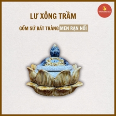 Bộ xông trầm men rạn nổi [GỐM SỨ BÁT TRÀNG]