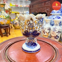 Ly Phật Thủ S2 men dong vẽ vàng 24K