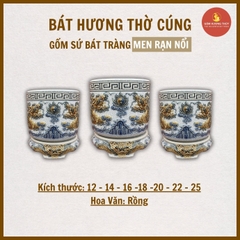 Bát hương men rạn nổi Bát Tràng [GỐM SỨ BÁT TRÀNG]