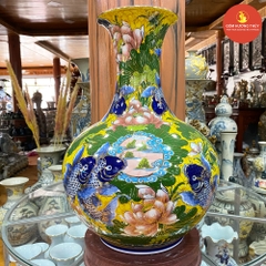 Tỏi H50 Sen cá nền vàng Vẽ vàng kim