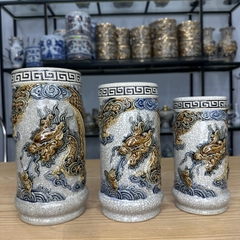 Ống hương men rạn nổi [GỐM SỨ BÁT TRÀNG]