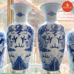 Lọ Lộc bình H50 Rồng men dong cổ
