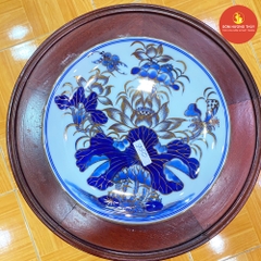 Mâm bồng phi 20 men dong vẽ vàng 24K