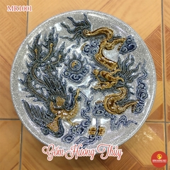Mâm bồng men rạn đắp nổi phi 27