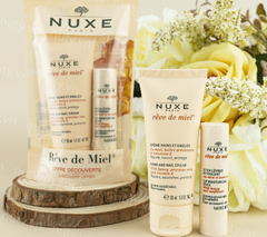 Set nuxe reve de miel dưỡng môi 4g và tay 30ml