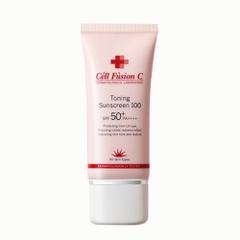 Kem chống nắng cell fusion c toning sunscreen 100 spf 50+ pa++++ dermatologically tested 35ml
