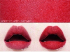 Son MAC retro matte ruby woo 707