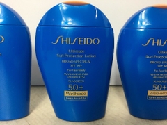 Kem chống nắng shiseido ginza tokyo ultra sun protection lotion 50+ wetforce turns invisible for face và body 100ml