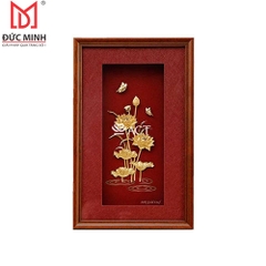 Tranh hoa sen mạ vàng 3406