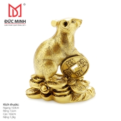 Tượng 12 con giáp Chuột ôm đồng tiền