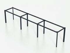 Khung bàn chân Oval 3 chỗ [SO-R3]