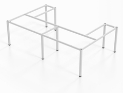 Khung bàn chân vuông, kiểu L 2 chỗ [SV-L2B]