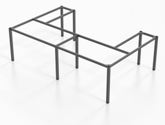 Khung bàn chân vuông, kiểu L 2 chỗ [SV-L2B]