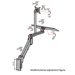 Tay đở màn hình đa năng G101