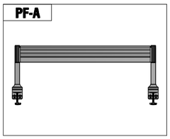 Vách ngăn nhôm đơn, có khe tay màn hình PF-A