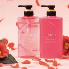 Set Dầu Gội Xả Tsubaki Premium Moist (490ml x 2) Màu Đỏ