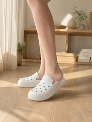 Dép sục nam nữ có lỗ siêu nhẹ Comfy - màu be, size L (mẫu 1)