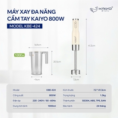 Máy xay đa năng cầm tay Kaiyo 800w