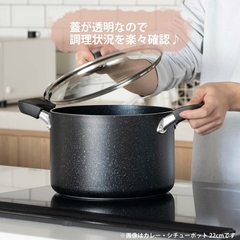 Nồi sâu lòng chống dính đá hoa cương Pear Life (size 21cm)