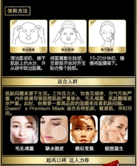 Mặt nạ Queen’s Premium Mask 5M Đen - Se lỗ chân lông