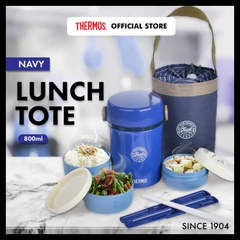 Hộp cơm giữ nhiệt cao cấp Thermos JBC - 801 + túi đựng ( màu xanh )