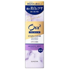 Kem đánh răng Sunstar Ora2 Premium Stain Clear - Aromatic Mint