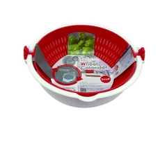 Set chậu rổ xoay 180 độ Kokubo (màu đỏ trắng)