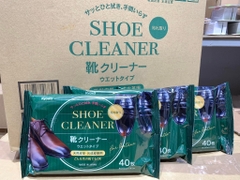 Set 40 giấy ướt làm sạch giày da, túi da Kyowa