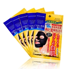 Mặt nạ trắng da se khít lỗ chân lông Kose Black Mask ( 5 miếng )
